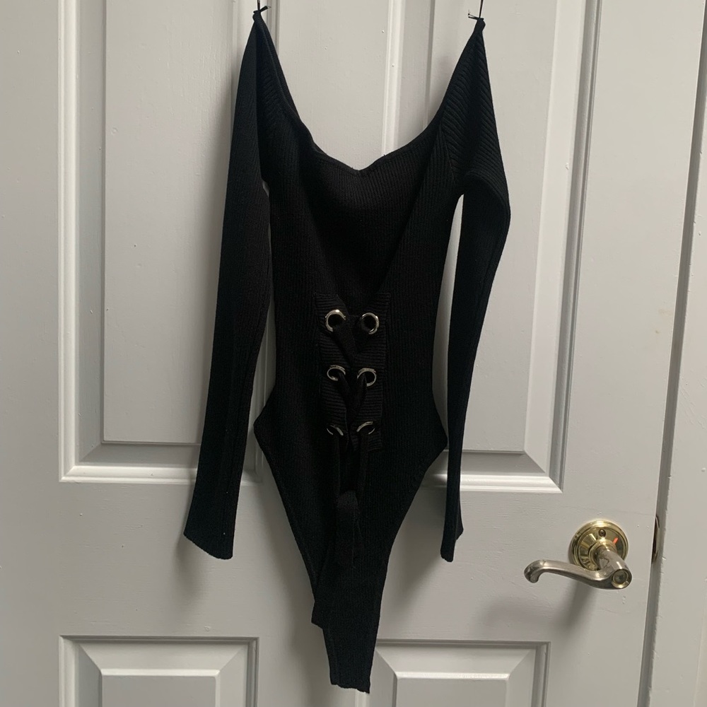 Missguided Bardot knitted bodysuit